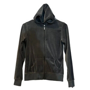 Beta House Size Small Velour Zip Up Jacket‎